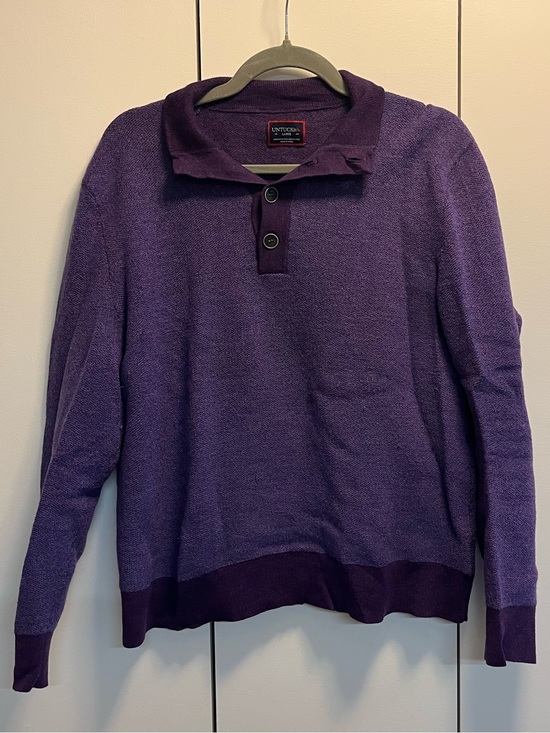 UNTUCKit Sweaters - UNTUCKit Purple Merino Wool Sweater